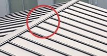 棟板金の釘の緩み